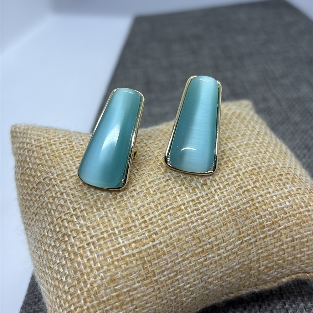 Roberto RFM Simulated Cat Eye Glass Earrings
